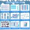 216Pcs Frozen School Stationery Party Favors Winter Snowflake Themed Classroom Gift Reward Prizes Bulk for Students Kids Holiday Frozen Birthday Goodie Bag Stuffers Pinata Filler